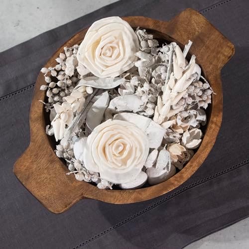 Linen White Fragrance Potpourri Bag Home Décor | Floral Petals Vase & Bowl - Image 4