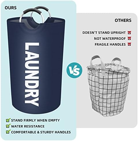 90L Large Laundry Basket, Dirty Clothes Waterproof Laundry Hamper - Image 4