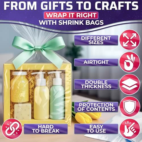 PalaYou 100 Pcs Heat Shrink Wrap Bags - Image 4