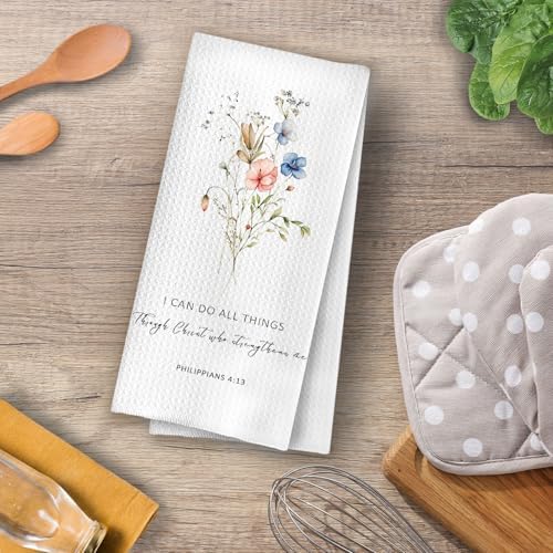 Floral Christian Kitchen Towels - Image 4