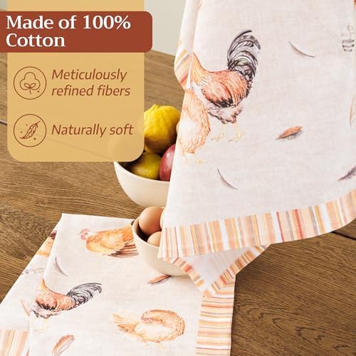 Maison d' Hermine Kitchen Towels Set of 2 Reusable 100% Cotton 27.50" x 20" - Image 4