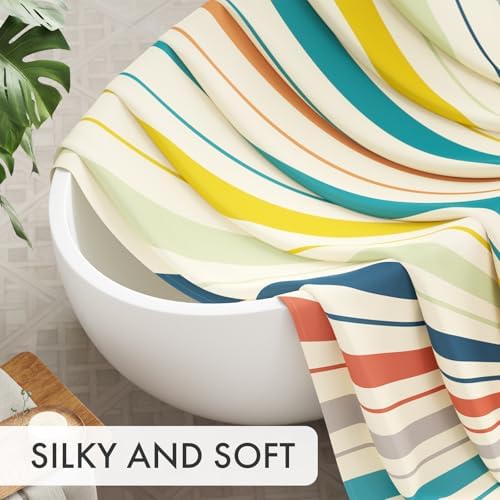 AmazerBath Shower Curtain, Washable Cloth Shower Curtain Sets - Image 2