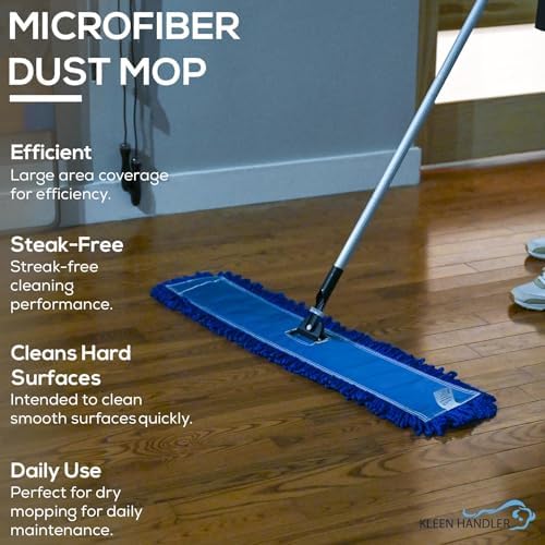 KLEEN HANDLER 18" Microfiber Dust Mop Head Replacement, 3 Pack - Image 4