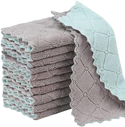 Rachan 11Pack Kitchen Dish Cloths, Reusable Dish Towels, Nonstick Oil Washable by Rachan