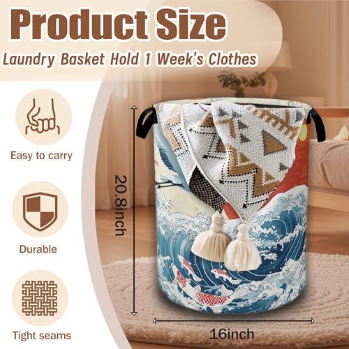 White Crane Laundry Baskets, Storage Basket - Image 2