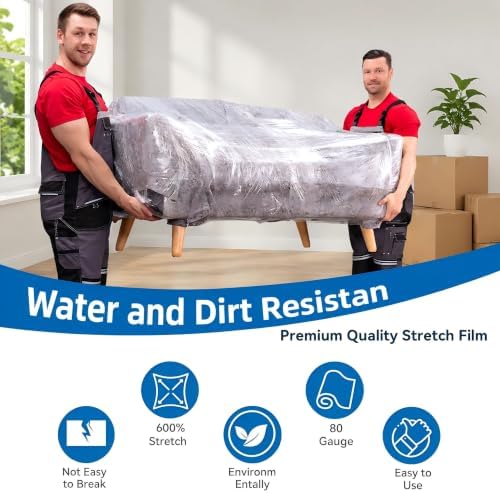 17" x 1500FT Stretch Film Shrink Wrap Roll - Image 3