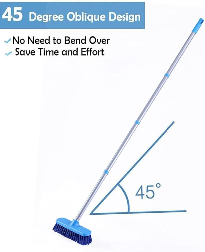 YONILL Deck Scrub Brush with Long Handle - Image 5