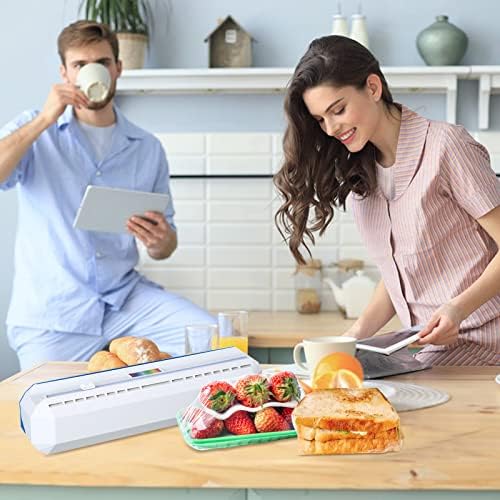 Plastic Wrap Dispenser with Cutter, Reusable Cling Film Dispenser, Cling Wrap - Image 5