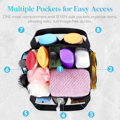 Lifewit Mesh Shower Caddy Portable, Dorm Room Essentials, 2 Packs - Image 3