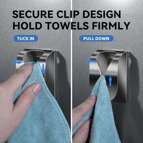 KIHOGEM 4Pcs Magnetic Towel Hook Holder - Image 2