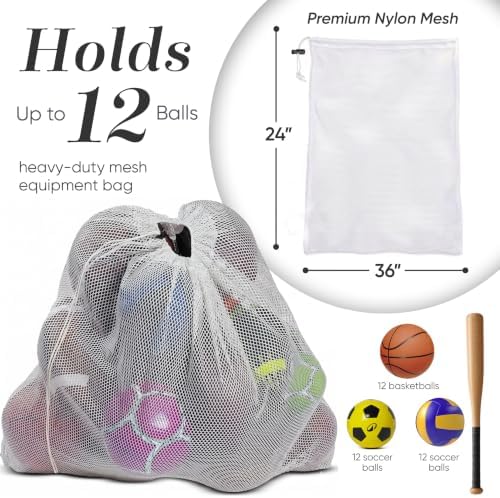 Mesh Equipment Bag, Adjustable, Cord Closure - Image 2