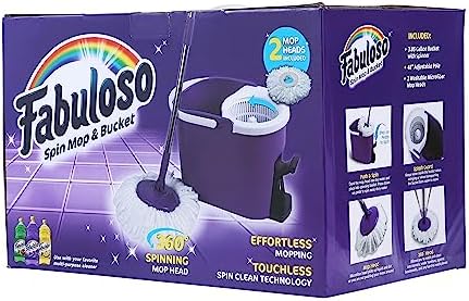 Fabuloso Spin Mop and Bucket Set, Adjustable Pole - Image 5