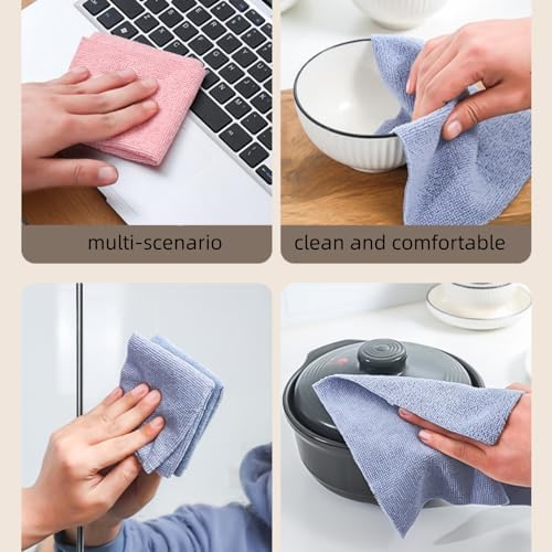 Microfiber Cleaning Cloths, Reusable Cleaning Towels in Box, Microfiber Lint - Image 3