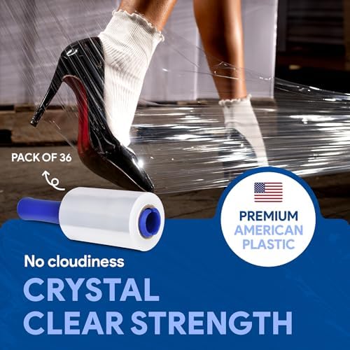 International Plastics Co. 5" Plastic Stretch Film Wrap - Image 2