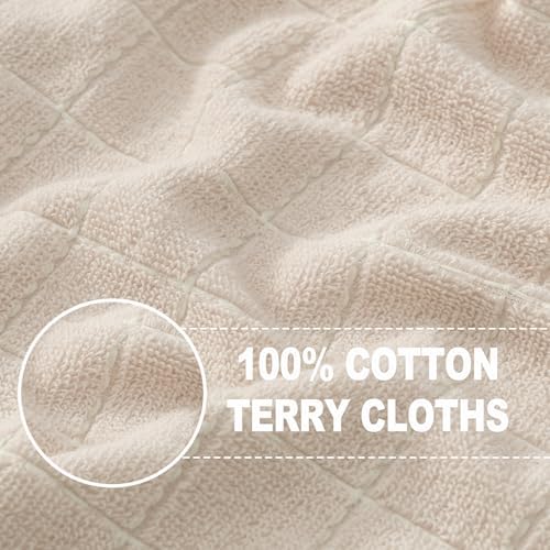 Homaxy 100% Cotton Terry Kitchen Towels, 8 Pack - Image 2