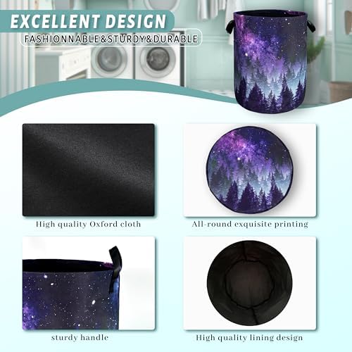 Galaxy Laundry Hamper Laundry Basket Oxford Cloth Hamper18.9x16.5Inch - Image 4