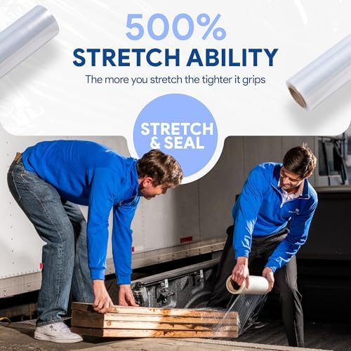 International Plastics Co. 18" Plastic Stretch Film/Wrap 1200ft 500% Stretch - Image 2