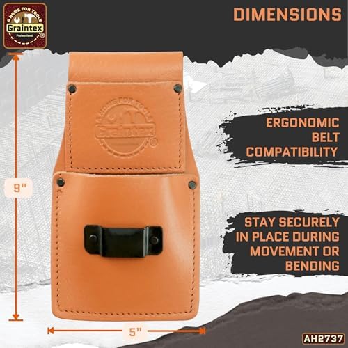 Graintex Ambassador Series Measuring Tape Holder Top Grain Leather, Measuring - Image 6