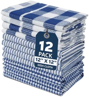 LANE LINEN 100% Cotton Kitchen Dish Cloths, Ultra Soft Absorbent Quick Drying by LaneLinen