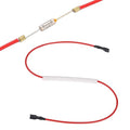 MECCANIXITY Universal Rice Cooker Temperature Fuse, 152°C 10A 250V Metal Thermal Fuse with Both End Terminal Fiberglass Sleeving for Electric Pressure Cooker Repair Part