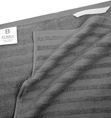 Premium Kitchen Towels 6 Pack 100% Cotton 20"x28" Dish Towels Grey Striped - Image 4