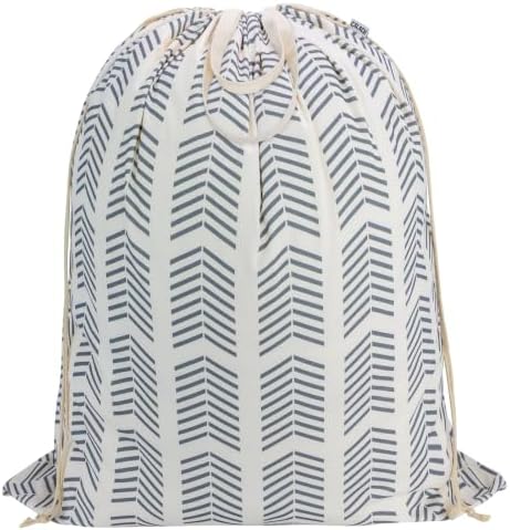 Canvas Laundry Bag 33"Wx 35"H, Heavy Duty Hamper Liner, XL Geom Arrow by CALACH