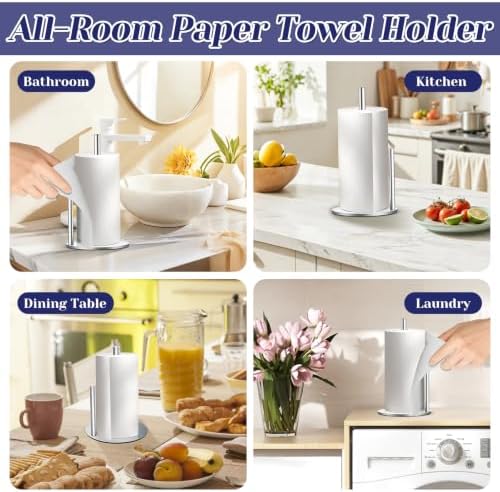 Black Paper Towel Holder, Countertop Paper Towel Holder - Image 2