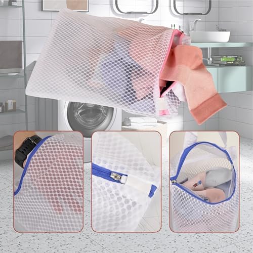 3-Pack Hanging Mesh Laundry Bags - Image 5