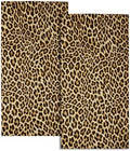 Leopard Print Kitchen Tea Dish Towels 2 Pack Soft Absorbent Funky Cheetah Hand by Granbey