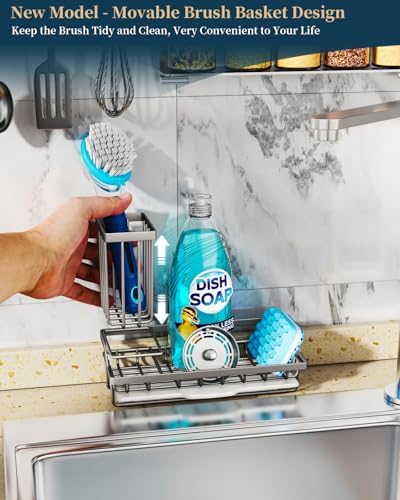 Consumest Sponge Holder for Kitchen Sink, Sink Caddy Organizer - Image 2