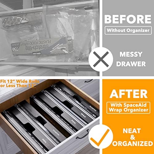SpaceAid WrapNeat 2 in 1 Wrap Organizer - Image 2