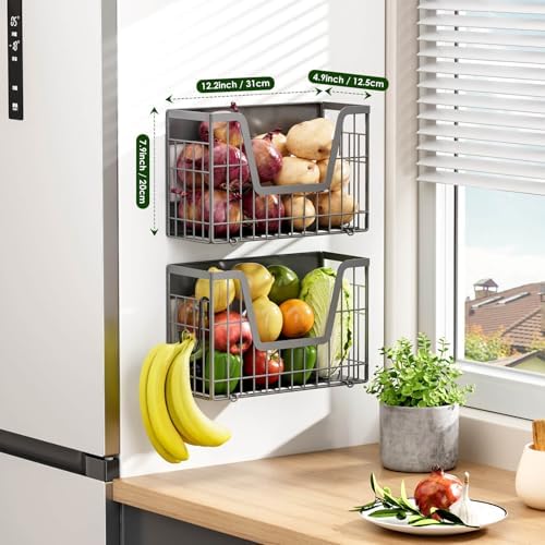 Grey Magnetic Shelf for Fridge - Image 3