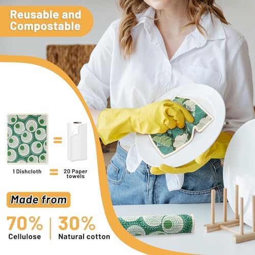 Lucomb 10 Pack Swedish Dishcloths - Image 2