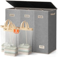 SOLEDI 200L 3-Section Laundry Hamper by SOLEDI