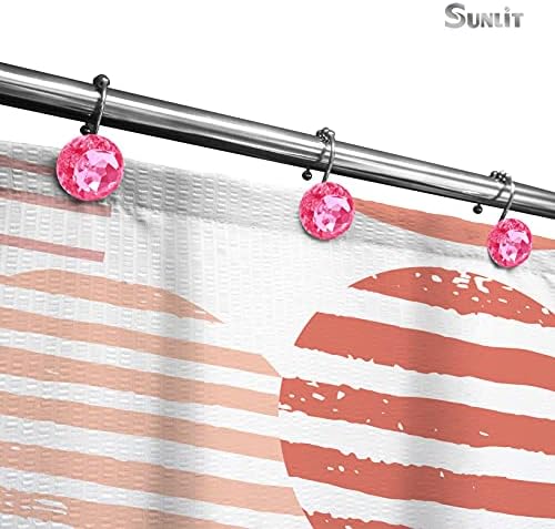 Sunlit Luxury Design Round Hot Pink Diamond Crystal Gem Bling - Image 4