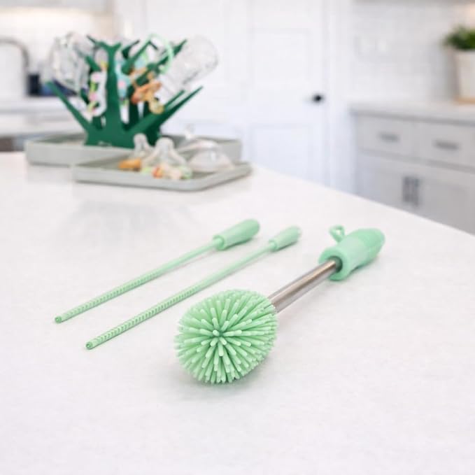 Haakaa Food-Grade Silicone Cleaning Brush Kit 3-Piece | Household Cleaning - Image 2