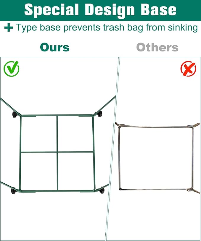 Outdoor Garden Trash Bag Holder Stand, Lawn Leaf Bag Holder - Image 3