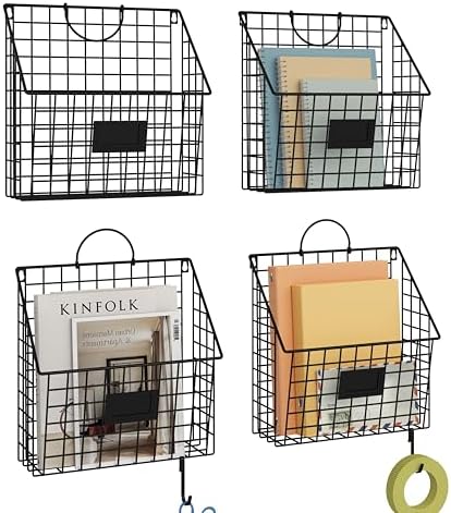 4 Packs Hanging Wall File Organizer by Yuzehuaza