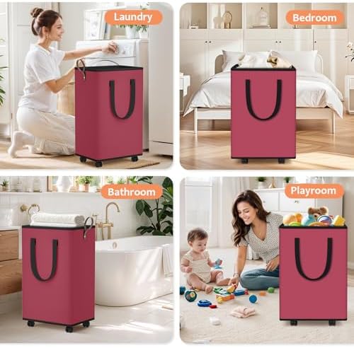 SpaceTrove Rolling Laundry Basket - Image 6
