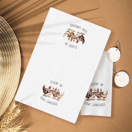 Chicken Kitchen Towels Funny Dish Towel - Image 2
