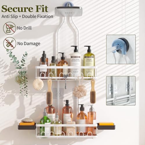 Skyapex Shower Caddy Hanging: Adjustable Height Organizer - Image 5