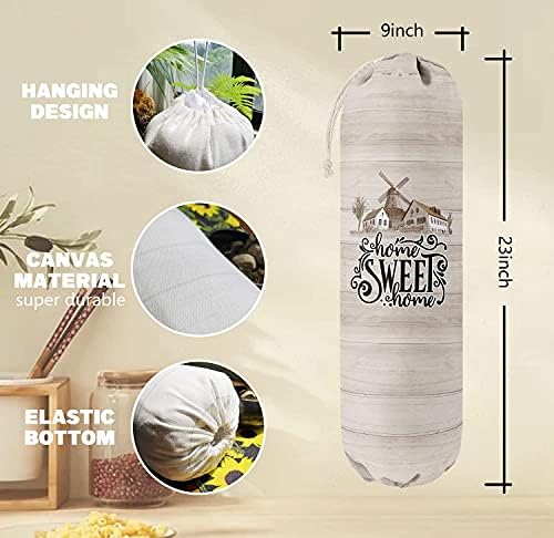 Home Sweet Home, Grocery Bags Holder Organizer - Image 3