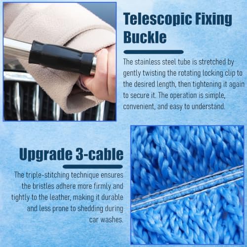 Car Duster Exterior Scratch Free, Microfiber Vehicle Dust Cleaning Brush - Image 5