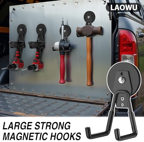 Heavy Duty Storage Magnetic Utility Hooks Large Garage Strong Extra Magnet - Image 5