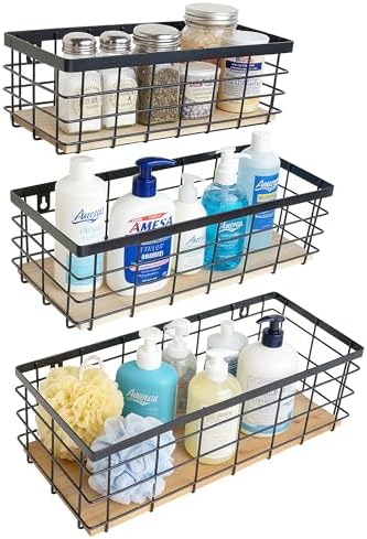 ShabbyDecor Metal Wire Basket for Kitchen Cabinets - Image 4