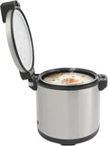 Commercial Rice Warmer, 110W Large Capacity Stainless Steel Rice Cooker Warmer with Non-Stick Pot, 19L/20QT Adjustable Temperature Soup Warmers for Parties, Festival Banquets, Catering