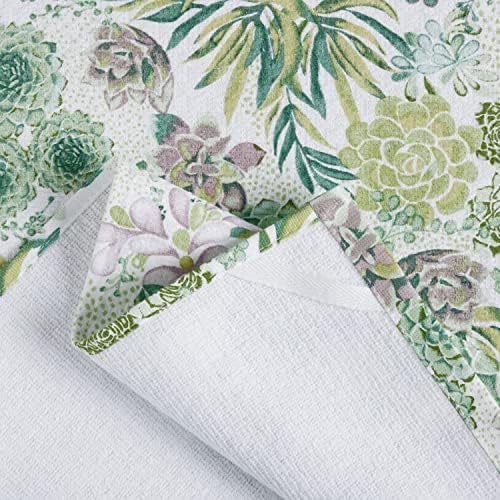 Martha Stewart Dual Purpose Kitchen Towel 2-Pack Set, Succulents - Image 4