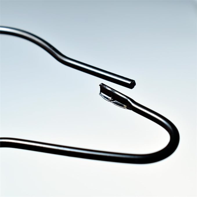 Black Shower Curtain Rings Metal Hooks Ring Rustproof - Image 3