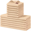 Homaxy 12 Pack 100% Cotton Kitchen Towels and Dishcloths Set by Homaxy