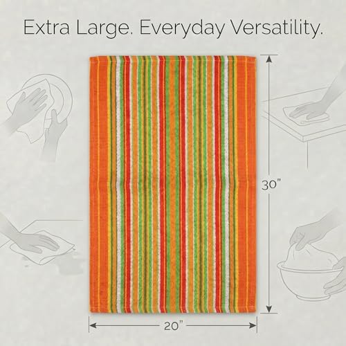 Urban Villa Kitchen Towels Cotton Dish Towels 20”x30” Orange - Image 3